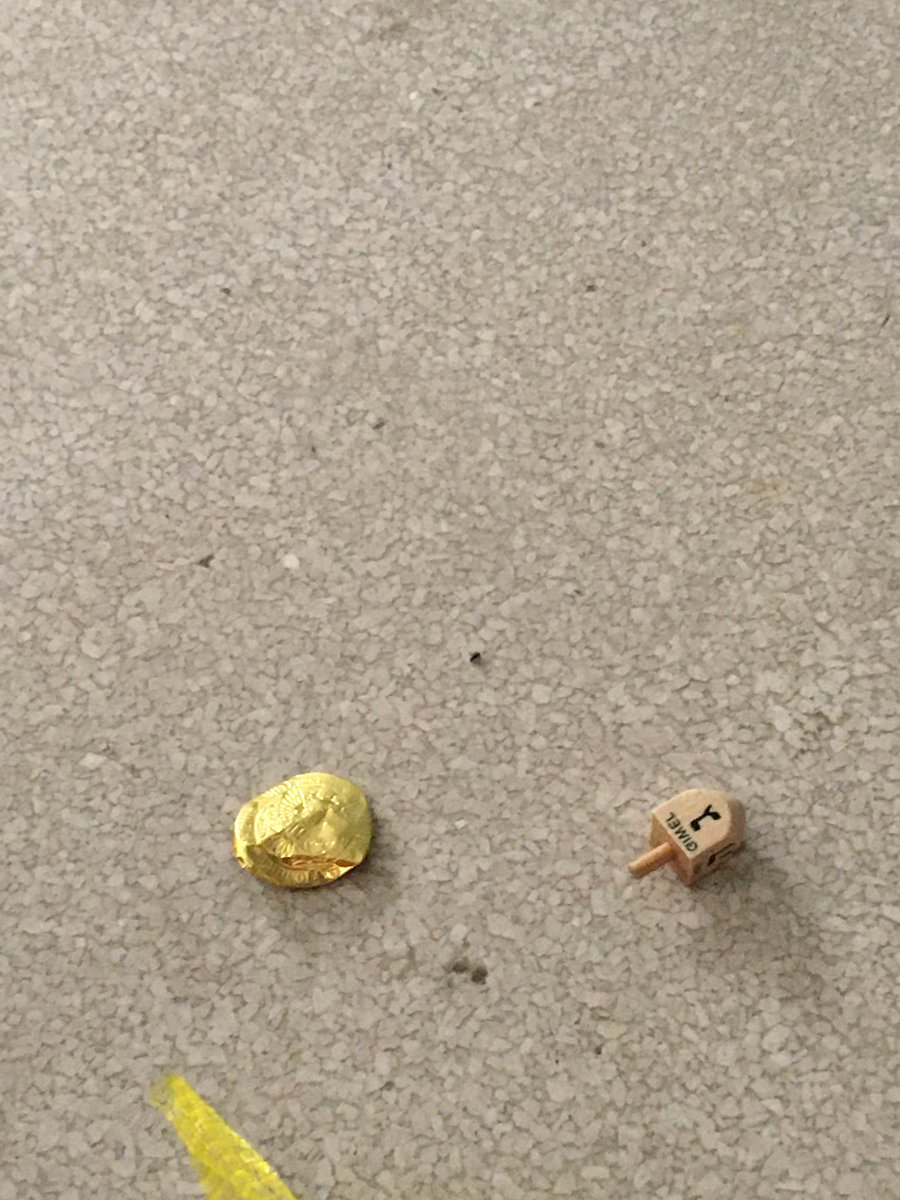 lauren_mackay04's tweet photo. Learning about Hanukkah today thanks to @haleymillerjm!! I also happen to be very lucky at the dreidel game. #miracle #HappyHanukkah #dreidel #jmsshpa11 https://t.co/OxM0fnop2S