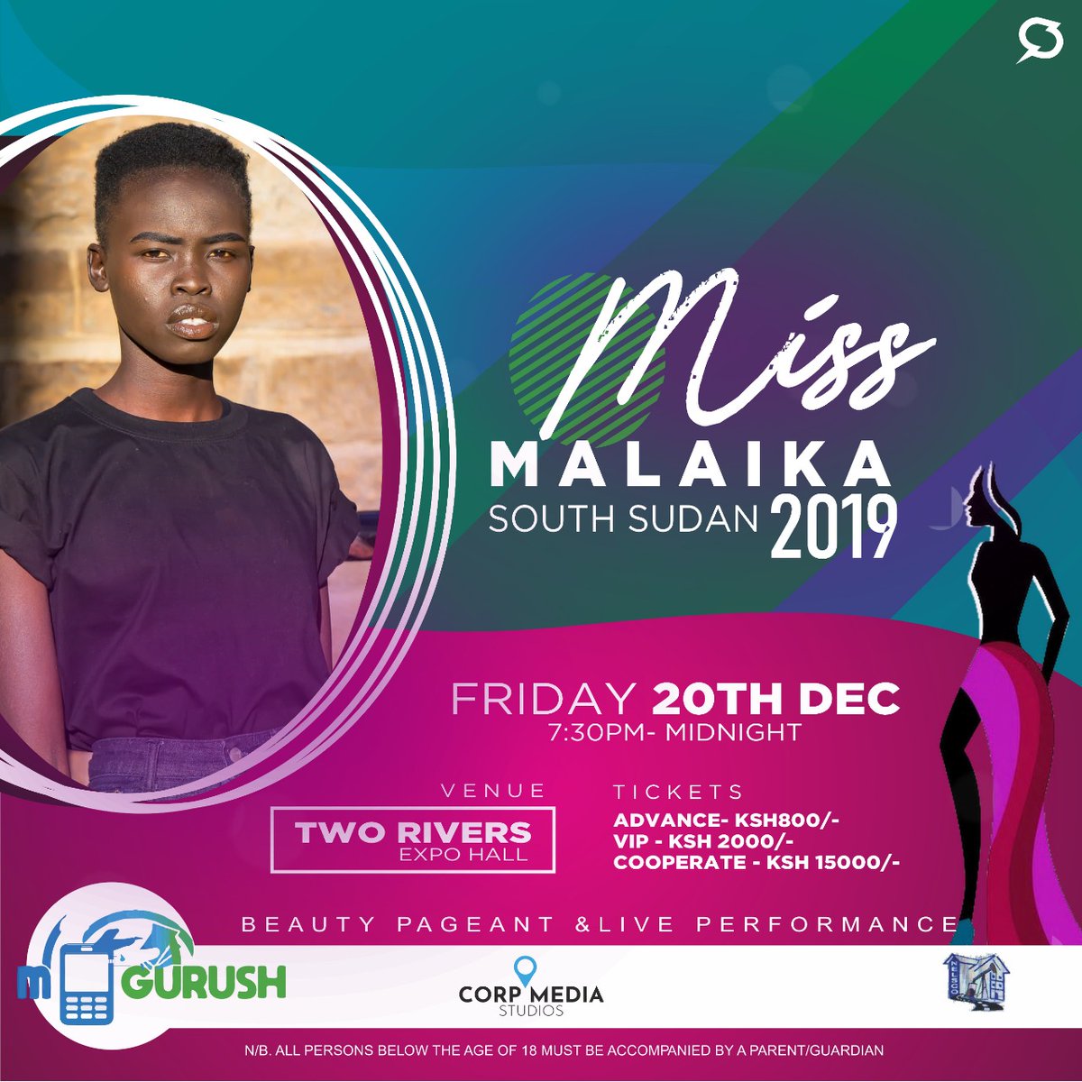 FashionNairobi's tweet photo. @missmalaikassd going down tonight from 7:00pm  @TwoRivers_KE  Miss Malaika is base on the beauty of the physical body of the woman. #MissMalaikaSS2019 #MissMalaikaSouthSudan  #MissMalaika #SouthSudan #MissMalaikaSouthSudan2019 https://t.co/oYxo7dyIUd