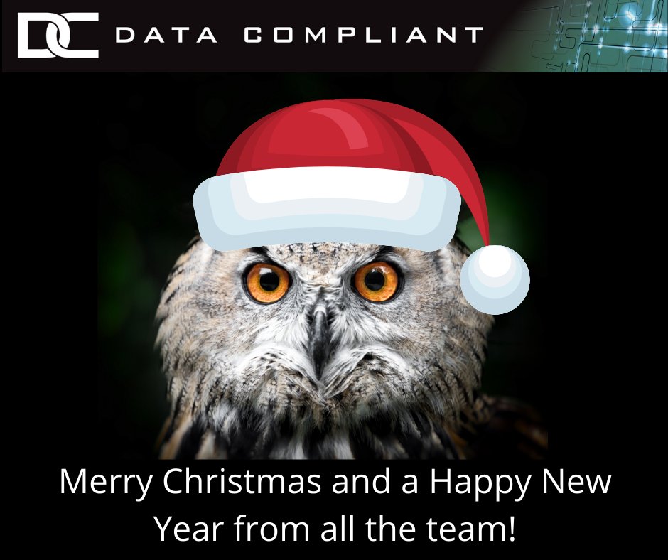DataCompliant's tweet photo. Merry Christmas &amp; a Happy New Year to you all from the team here at Data Compliant! 🎄 https://t.co/ejkHpjeDHY