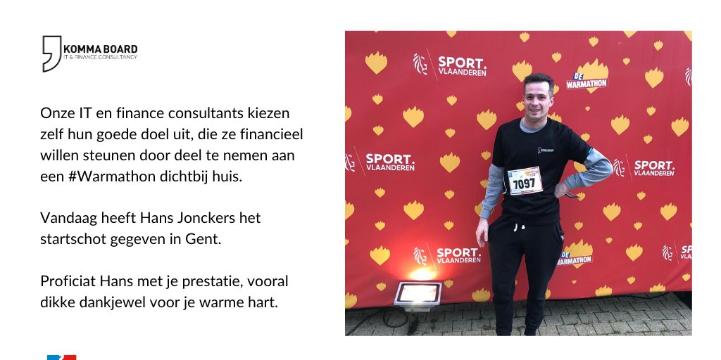 KommaBoard's tweet photo. Ook wij steunen #DeWarmsteWeek van @stubru.
#WijZijnKommaBoard #Verschilmakers #Betrokkenheid #Engagement #TrotsOpOnzeMensen #WarmeHarten #DeWarmsteWeek https://t.co/Sfe1O8PGJW