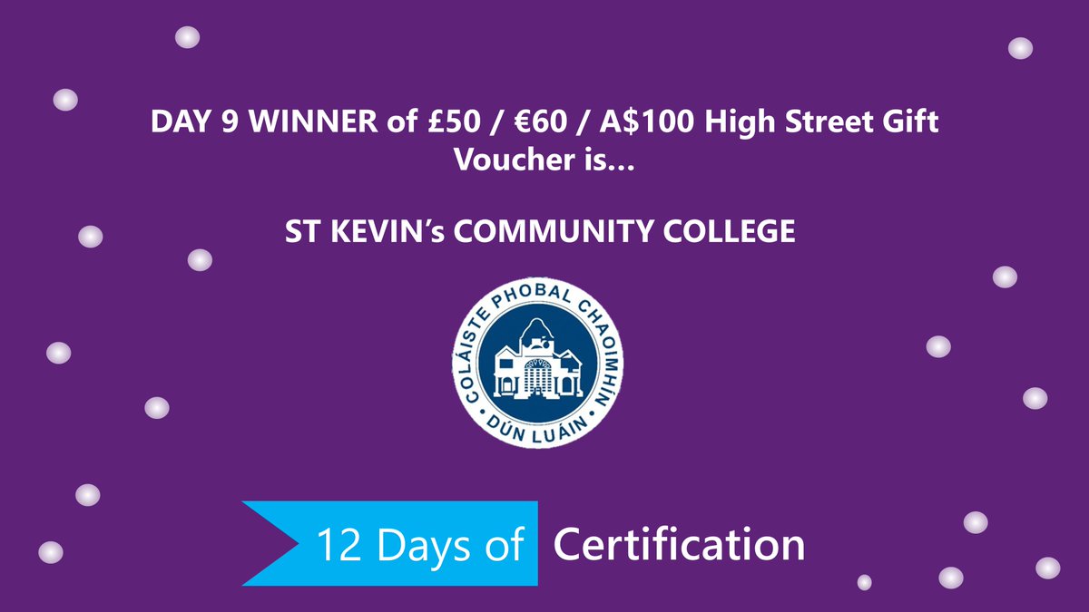 CertMatters's tweet photo. Who delivered highest no. of @Microsoft Certifications on Day 9 of #12DaysofCertification?? 

@stkevsdunlavin is the Winner of €60 High Street gift voucher!

Who will win the @Microsoft Surface Headphones &amp; XBox 1 Console? https://t.co/wpa7zOme0t https://t.co/7CniKlL8hz