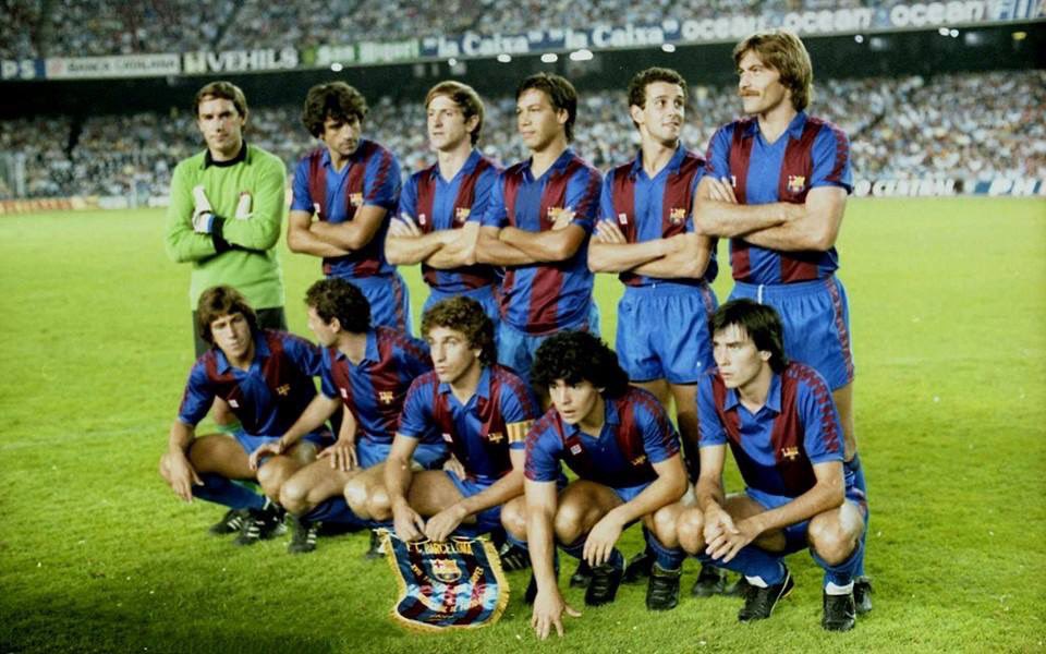 barcalovers1992's tweet photo. #FCBarcelona 1982/83.

Artola, Alexanko, Alonso, Gerardo, Julio Alberto, Migueli.
Víctor, Quini, Esteban, Maradona, Carrasco. https://t.co/wMgMEAhdVA