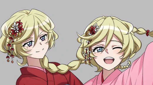 年賀状には、キャロルちゃんとエルフナインいるよ。
着物の柄決まってないから、とりあえず影つけ中。
(明日で年賀状FIXしなきゃなんないの、やばみ) 