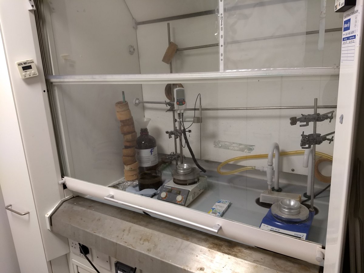 Another year, another emptied fume hood #postdoclife
