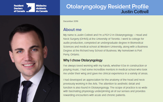 UofT_OHNS's tweet photo. Congratulations to our very own @DrTonyEskander, @jcottre, and Yael Bensoussan for being featured in @ResidentDoctors! 🎉🎉 You can read their profiles here: https://t.co/dyDrb9K2IG #OHNS https://t.co/81sXjfLtHg