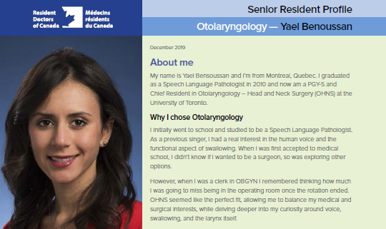 UofT_OHNS's tweet photo. Congratulations to our very own @DrTonyEskander, @jcottre, and Yael Bensoussan for being featured in @ResidentDoctors! 🎉🎉 You can read their profiles here: https://t.co/dyDrb9K2IG #OHNS https://t.co/81sXjfLtHg