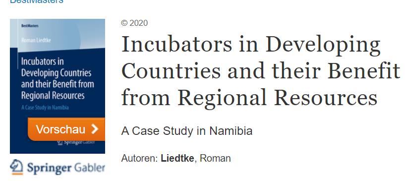 AkiHarima's tweet photo. A master student's thesis I co-supervised is now published as a book in Springer😊 He participated in my transnational seminar in Namibia in 2018. Congratulation, Roman! #Namibia #BusinessIncubator #BestMaster
https://t.co/rKaBec5xdd https://t.co/7wUCVU8LVA