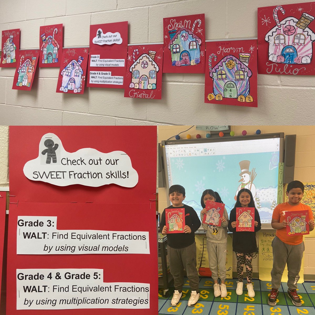 AGr0ss's tweet photo. Come check out our SWEET Fraction Skills in the hallway down by the Resource Room! #ResourceRocks #FractionFriday #whyLP https://t.co/HXUDSay7iu