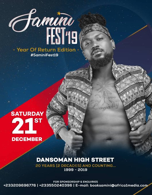 Fiestatvghana's tweet photo. Four SHOWS – all on FIESTA TV 📺 this DECEMBER
Happening today #saminifest2019 @samini_dagati #dansoman #highstreet
Live on 📺DStv ( @DStv_Ghana) channel 321 & Gotv159 (@GOtv_Ghana) #yearofreturn #ghana #FIESTATV #FIESTACHANNEL #FIESTA https://t.co/FCrtcoX1EZ