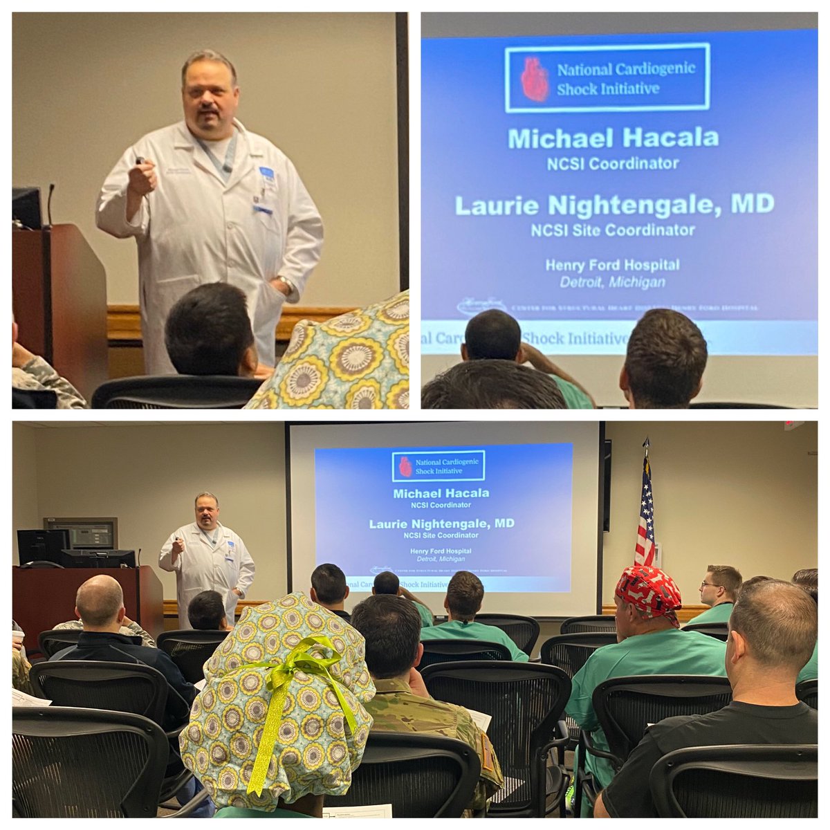 SAIFSanAntonio's tweet photo. Attention! Welcome Mike Hacala &amp; National Cardiogenic Shock Initiative to SA.  BAMC-Charging ahead to be first official NCSI site in San Antonio! Thank you for your vision &amp; service!@Mike_Hacala @NThukralCCSA @KasicaRx @KellyMi06345321 @MikeMinogueABMD @DrSethdb @JamilMalikSTCC https://t.co/QBOcgzOF5m