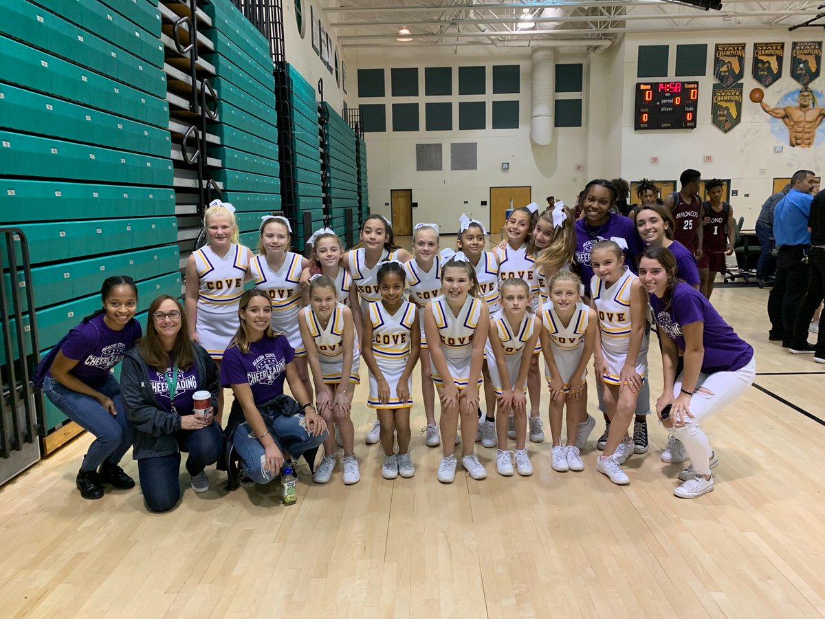 The BCI Cheerleaders cheered on the Jupiter High School Warrior Basketball Team Friday night.