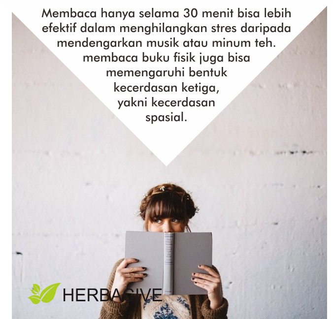 herbacive's tweet photo. Ternyata membaca buku membaca buku dapat mengurangi kadar stres seseorang hingga 68% banyaknya. Saat membaca, pikiran seseorang akan diajak ‘masuk’ ke dalam imajinasi sang penulis. Pada saat inilah stres dan rasa khawatir meredam. https://t.co/iDlVpjDfjL