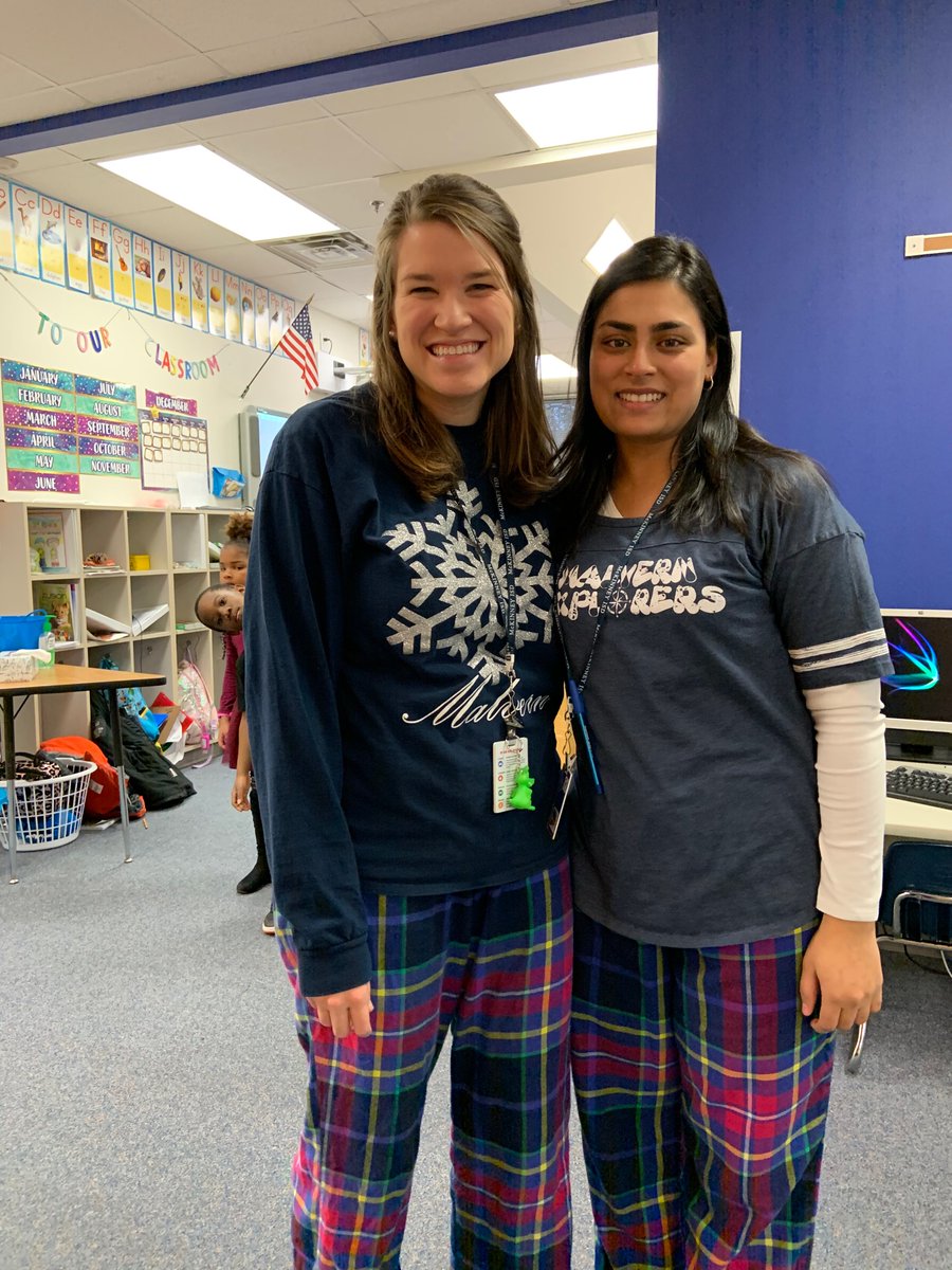 SarahDobbs16's tweet photo. When you unintentionally twin with your Coteacher @MsKhalid92 👌🏻🥰 #malvernes https://t.co/hf52DiiVMv