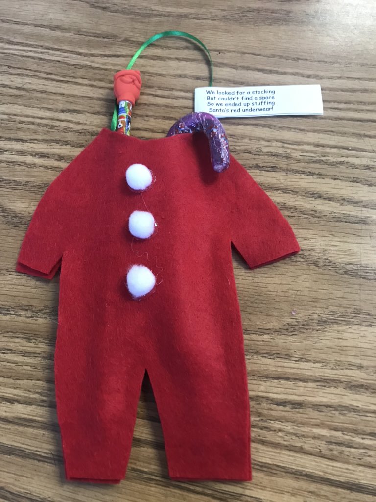 CLESRichardson3's tweet photo. Christmas presents for the Ss are complete! 18 pairs of Santa’s long underwear’s! #theCLESway https://t.co/A4AdMBzCe6