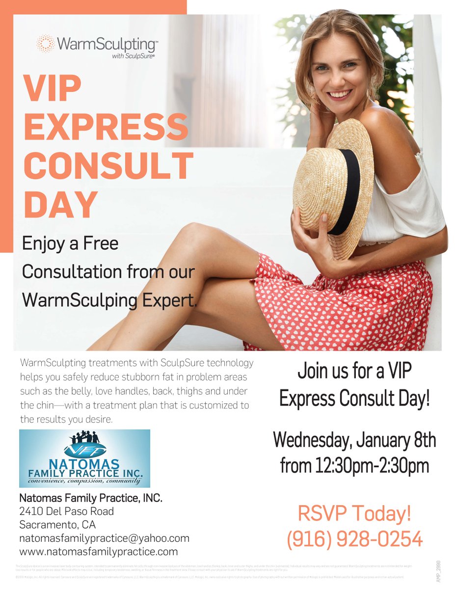 NatomasFP's tweet photo. VIP Express Consultation Day January 8 from 12:30-2:30pm - https://t.co/GrYhILW16L https://t.co/SdvxbvtM8Q