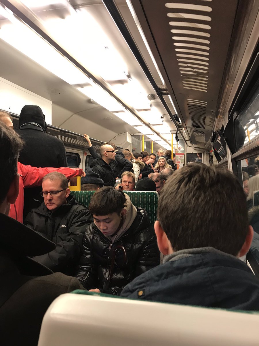 AlmostJones's tweet image. This is going from bad to worse @WestMidRailway - @sajidjavid this is how your constituents have to travel home these days on the X City Line. Dangerously overcrowded trains subject to horrendous delays. Fights breaking out.