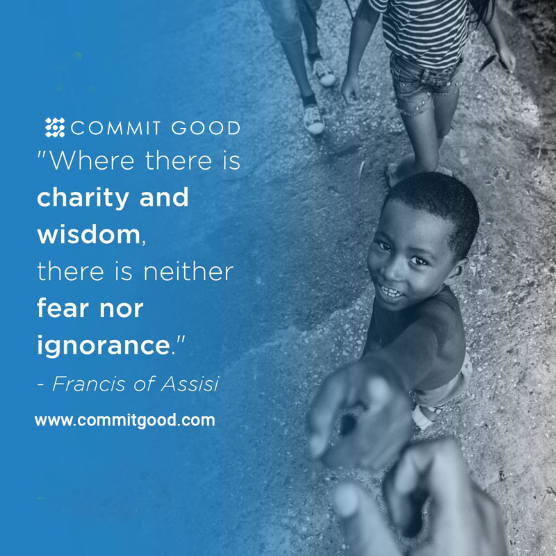 commitgdoffical's tweet photo. Where there is charity and wisdom, there is neither fear nor ignorance. --Francis of Assisi
see more: https://t.co/l3Zs8oMJql
#CommitGood #cryptocurrency #charity #blockchain #donation https://t.co/ZnG5K9kMwE