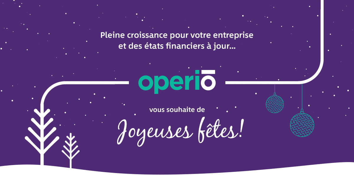 operio_ca's tweet photo. Joyeuses fêtes de toute l’équipe d’Operio.
Nos bureaux seront fermés du 24 décembre 2019 au 5 janvier 2020 inclusivement. À l’année prochaine! https://t.co/FDKcijZcpp