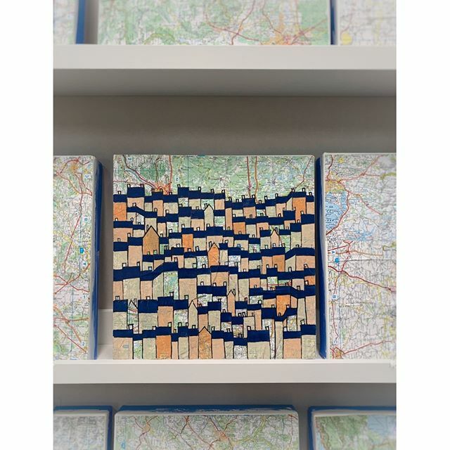 designaprilLLC's tweet photo. COMMUNITY...The love created by carrying each other through the highs and lows is my mission for this series.  French maps in the background is the start to my painting today, which led me to this hillside town in France...oh the stories these buildings … https://t.co/G2SOja5iSs https://t.co/Cpjh1mrcfs