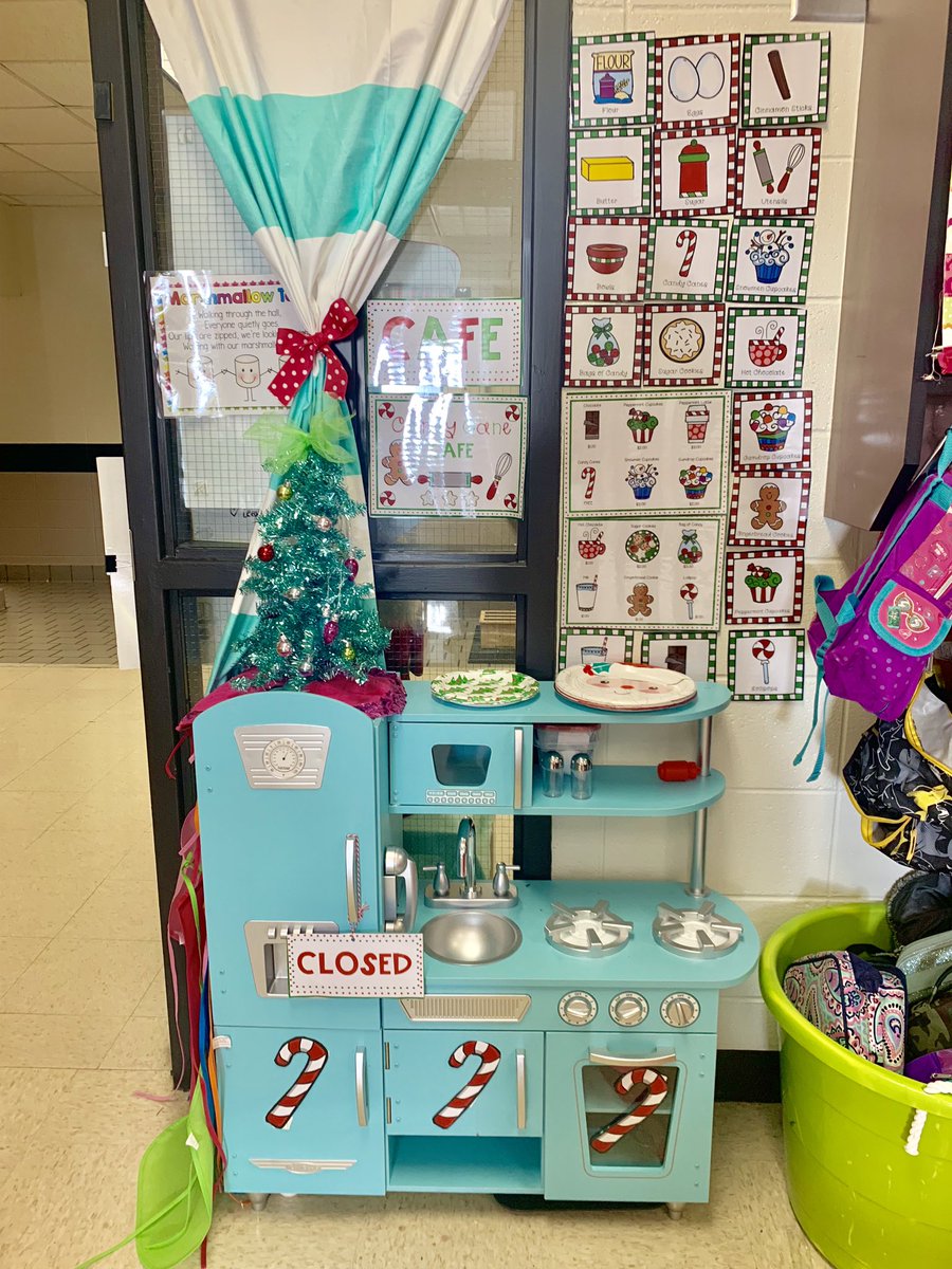 Bringing a play kitchen into my #kindergarten classroom is one of the best decisions I’ve ever made! The amount of creative writing, social skills, and cooperative play that happens here each week makes my teacher heart so happy! <a href="/MRESCougars/">Mountain Road Elem</a> <a href="/CcsdCares/">CCSD C.A.R.E.S.</a> <a href="/CherokeeSchools/">Cherokee Co. Schools</a>
