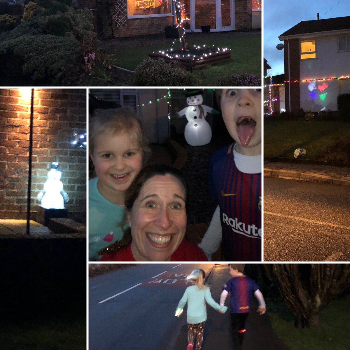 Out running with the kids for @runup2christmas and spotting snowmen. #burningoffthechoc #keepingkidsactive