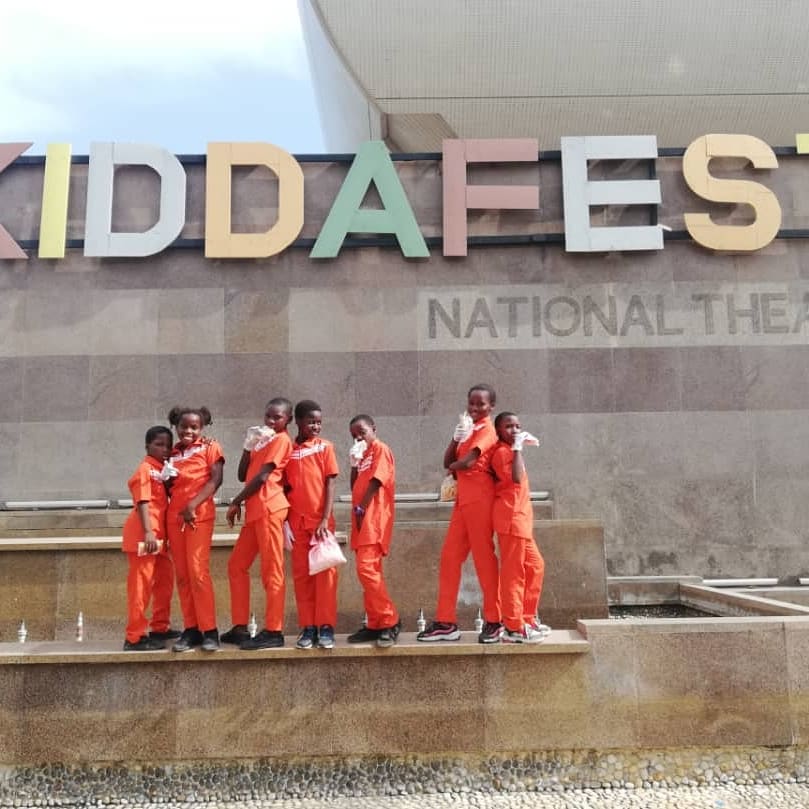 Deblessingfound's tweet image. At the national theater with the wonderful kids. 
#MULTIPURPOSELIBRARYCOMPLEX 
#dual_construct_ltd
#sapholda_venture_ltd
#zenas_house_inc
#akwaaba_volunteers
#deblessingfoundation
#donate
#support