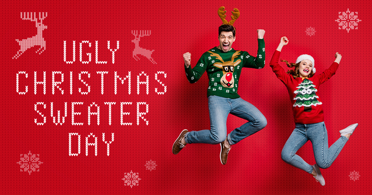 It’s #UglyChristmasSweaterDay! Our high-quality screenprinting capabilities allow us to print numerous holiday apparel items every year. Comment a picture of you and your favorite ugly #Christmas sweater below! bit.ly/2EXvYbA