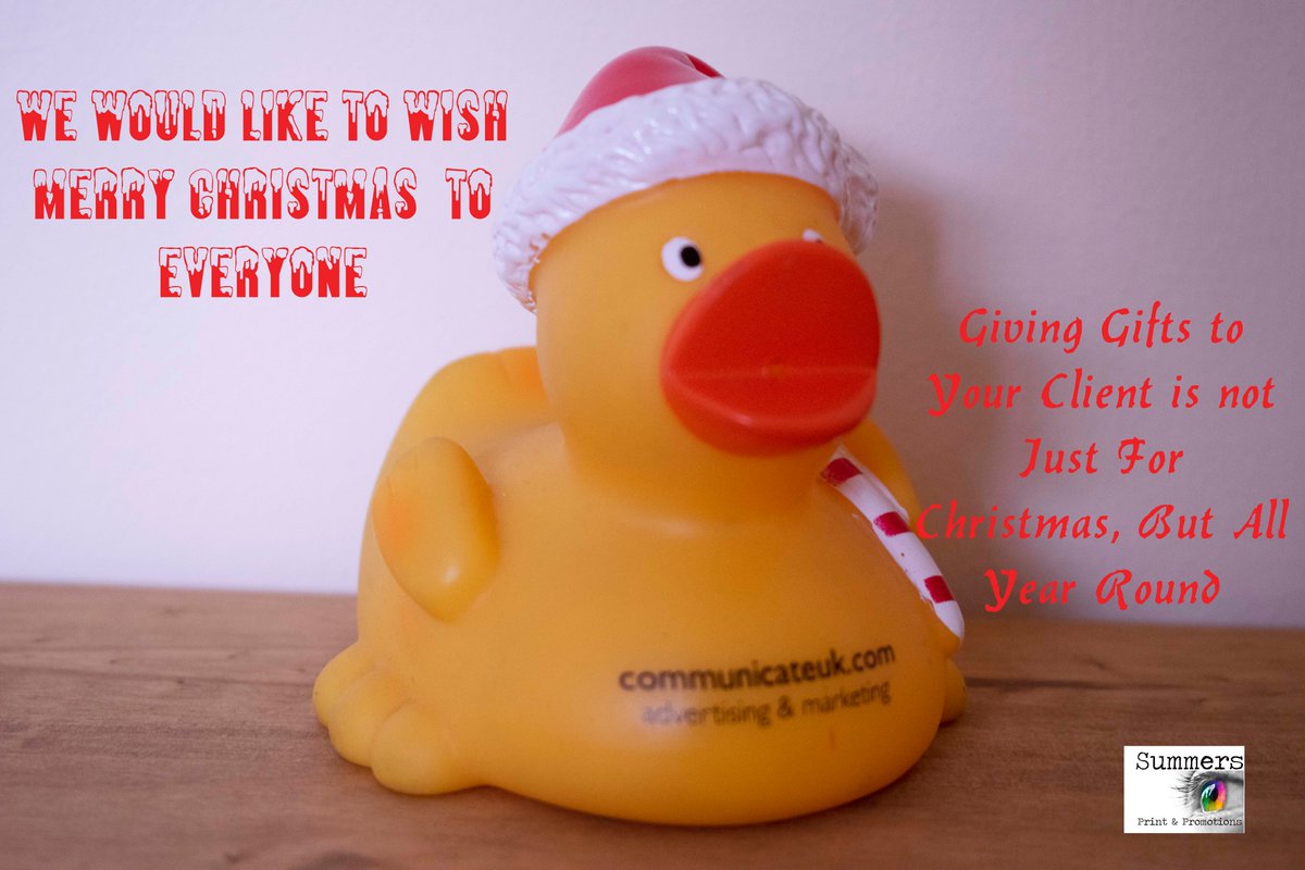 msummers65's tweet photo. Christmas Greetings and a Happy New Year to everyone.

Best wishes from Summers Print &amp; Promotions/ Just Ducks.

#printed #impression #promotionalmerchandise #branded #clothing #merchandise #marketingandadvertising #bni #personalization #branding #promotional #MarketingStrategy https://t.co/tXisRPFaYE