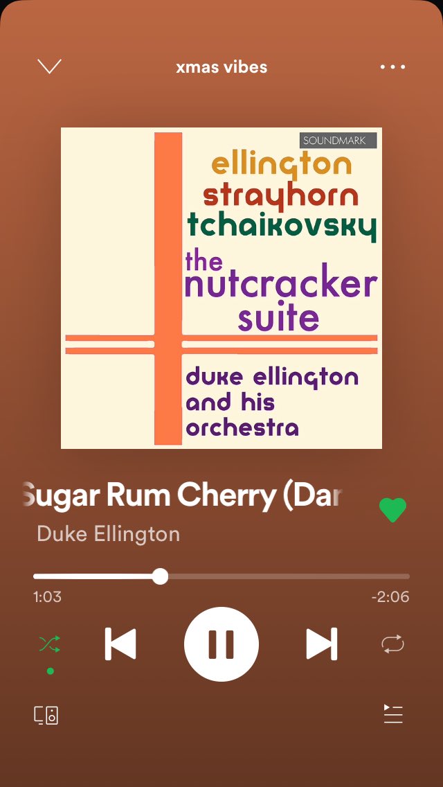 TomNLloyd's tweet image. Heavenly, vintage, Christmas sounds! I love to feel this time of year! X #dukeellington #thenutcrackersuite 🙌🏻🎩🍸🎹