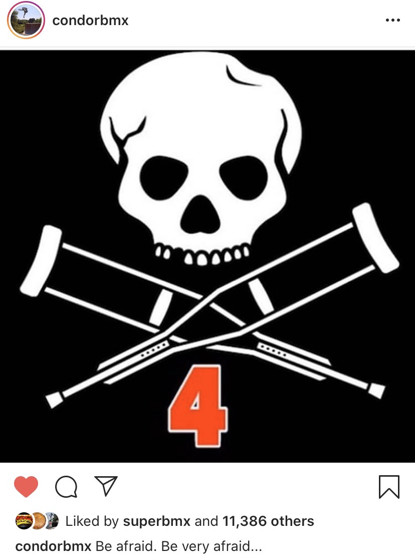DarrenJMeenan's tweet photo. The BMX goat, @CondorBMX, and Jackass 4 in 2021. #Jackass4 #MatHoffman https://t.co/B6o3gqF9Oj