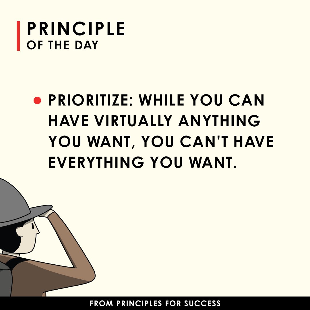 RayDalio's tweet photo. Life is like a giant smorgasbord with more delicious alternatives than you can ever hope to taste. Choosing a goal often means rejecting some things you want in order to get other things that you want or need even more. https://t.co/j3LzhaUmoc
