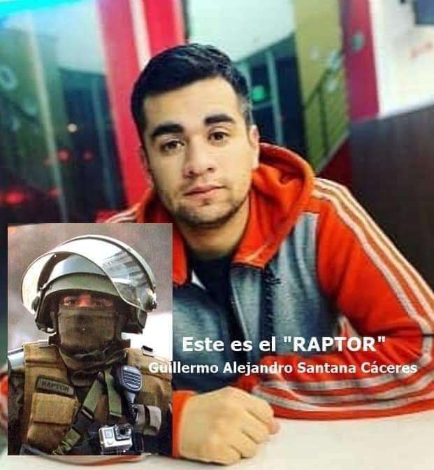 Negacionista1's tweet photo. ❌ Les presentamos a "RAPTOR" (IG) de Concepción.
CARABINERO de la 6° comisaría de San Pedro, que usa pasamontaña y oculta su identidad, para golpear a los manifestantes.

Contraloría aclara que “no corresponde” que Carabineros usen apodos en sus uniformes. https://t.co/QFg4Q7jN4Z