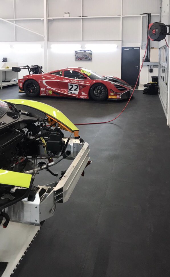 BalfeShaun's tweet image. ⁦@Balfemotorsport⁩ ⁦@customerracing⁩ cars pointing eagerly at the workshop door.Let’s do this ⁦@BritishGT⁩ ⁦⁦⁦@Michael_OB94⁩ Graham Johnson &amp;amp; one &amp;amp; only Rob Bell. #roomforonemore ?