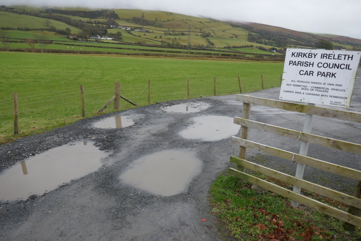 TheLengthsman's tweet photo. Four hours hard graft today in #Soutergate for #KirkbyIreleth Parish Council filling in huge #potholes in the car park ~ it was pitch black when I finished in the rain !
Resident most appreciative π https://t.co/VaO5hg8yg3