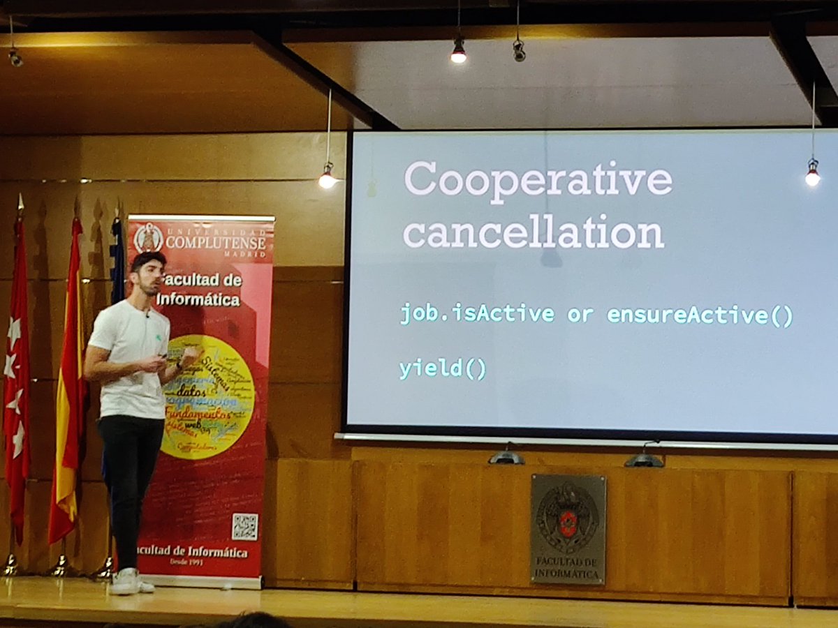 mayuri_k's tweet image. All about coroutines cancellations and exceptions by @manuelvicnt at @droidconMAD #androidev #kotlindev #dcMadrid19 #droidcon