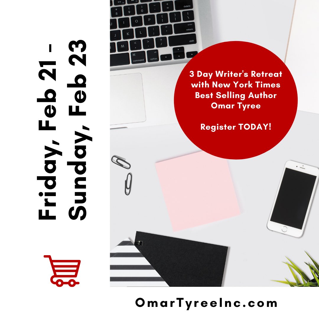 OfficialOldhead's tweet photo. Treat yourself to #OmarTyreesWritersRetreat and kick off your new creative goals for year 20-20! #OmarTyreeBooks #TheOldheadJustSpoke @ https://t.co/EzE1FceDh7 https://t.co/mEA9ZDYHR7