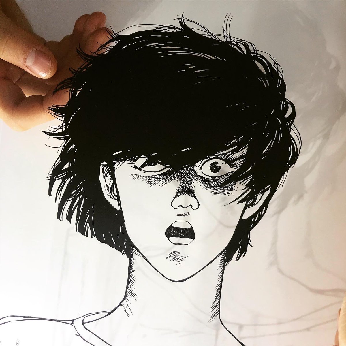 Flyingplatform V Tvittere ケイ Akira 大友克洋 切り絵