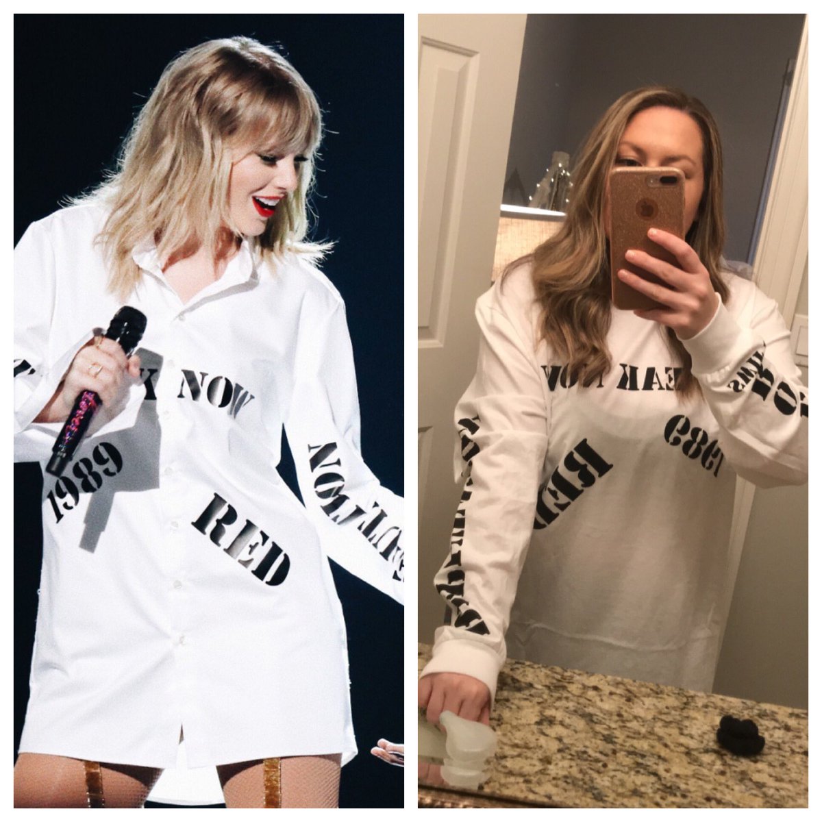 AshlynPounders's tweet photo. I LIVE FOR A TWINNING MOMENT w @taylorswift13 #allcapsnecessary @taylornation13 βοΈβ£οΈππππ»π #AMAs https://t.co/T3RnPv8IGR