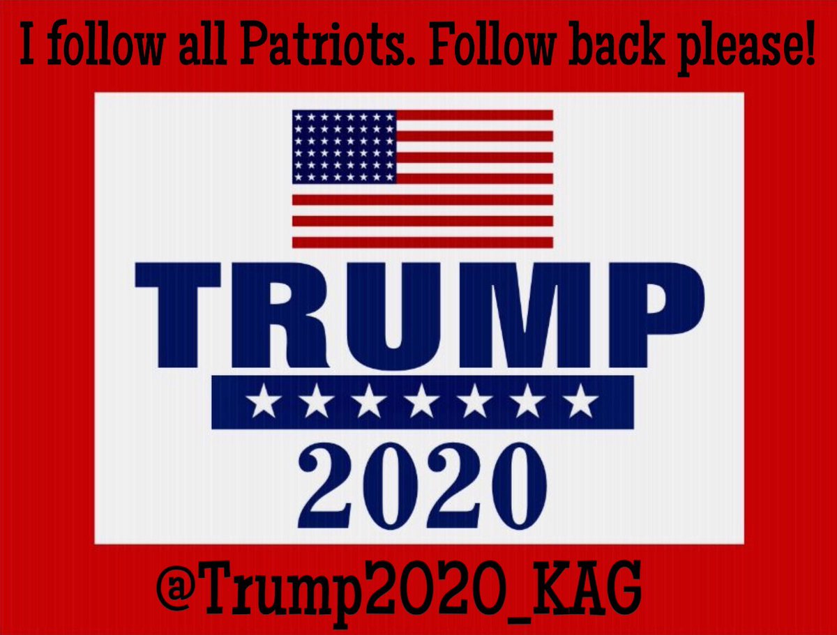 Trump2020_KAG's tweet photo. @WheelBa87748890 @Briteeye777 @benw1970 @Heywood88040930 @saxyladytracy @johnpecco1 @SJPFISH @hustler_chitown @Megavolts001 @PraiseInHisName @Unyielding5 @sherrieleep @BroGuyFawkes @DIDNOTVOTEFOR44 @ToddPaulson11 Followed all https://t.co/jYPQlvds80