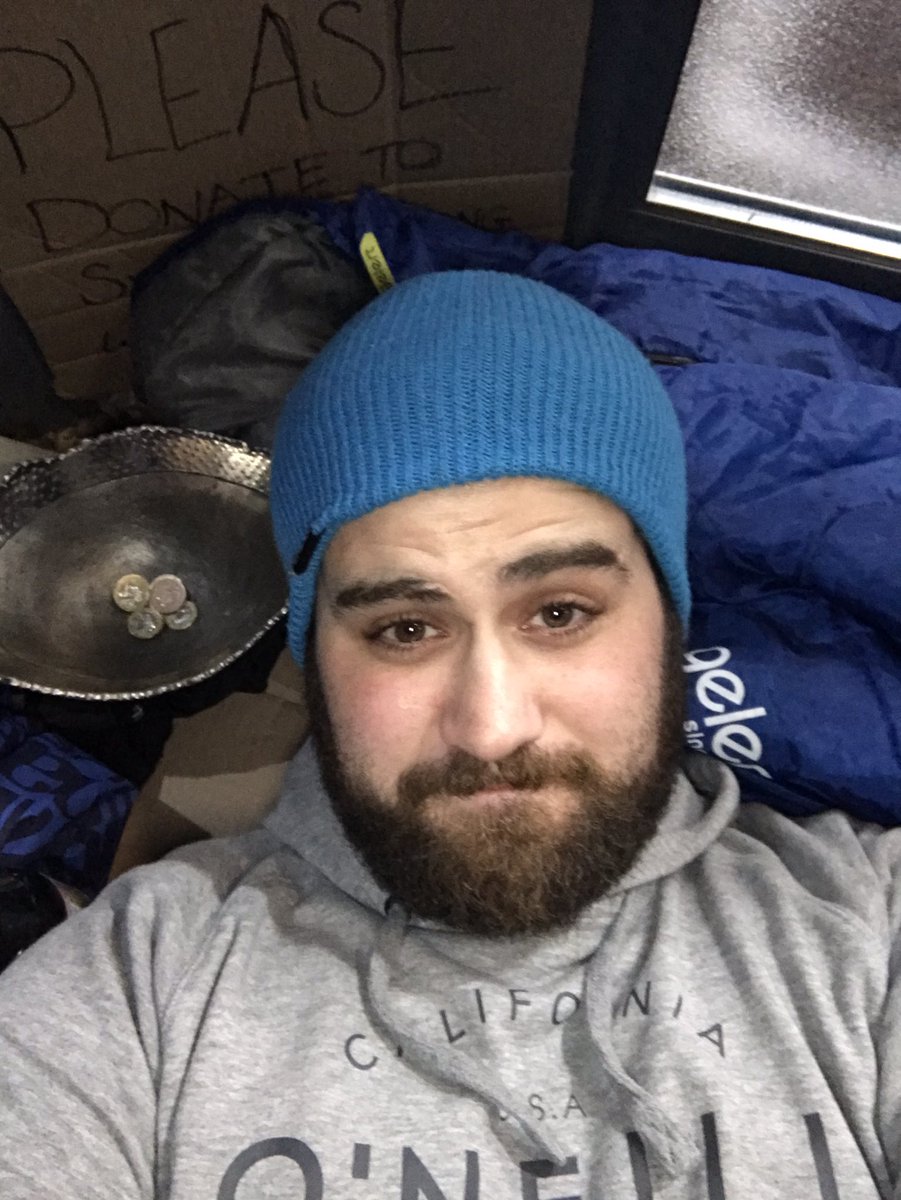 Buck_Lodge's tweet photo. #RoughSleep begins in aid of @Shelter https://t.co/WQ0NqOA29A