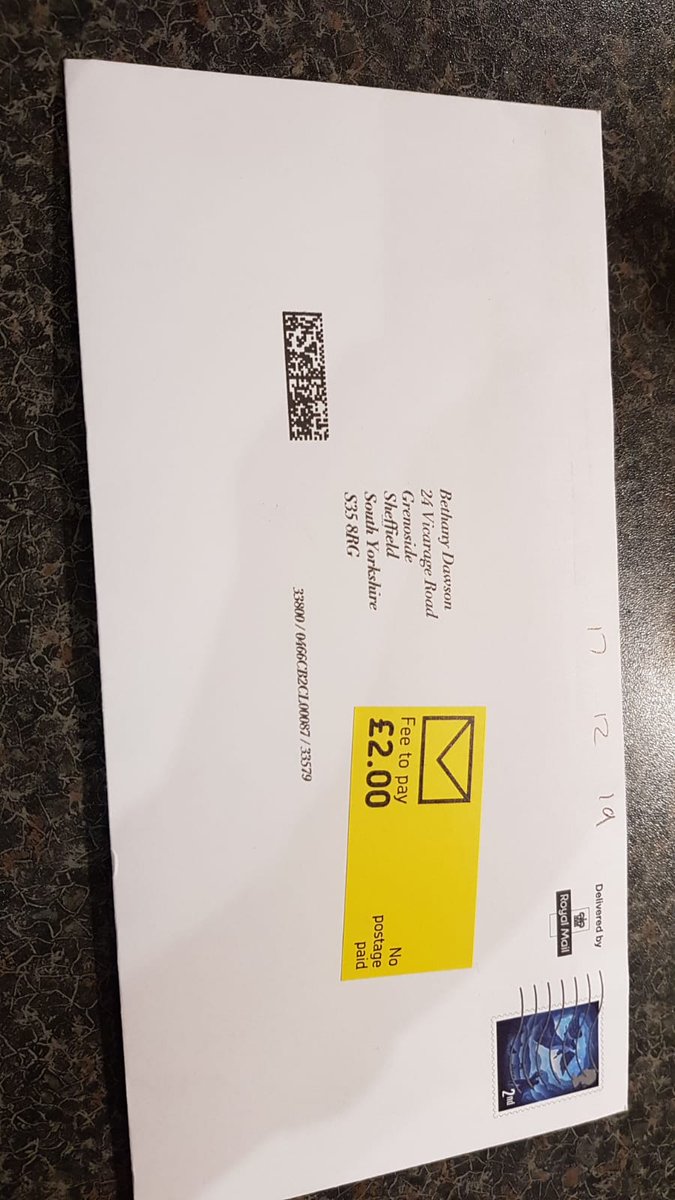 littledaws's tweet photo. Thrilled to pay £2 to @RoyalMail to receive my Christmas card from @thewhitecompany 😂 thanks and good tidings x https://t.co/PV50QgW0Wl