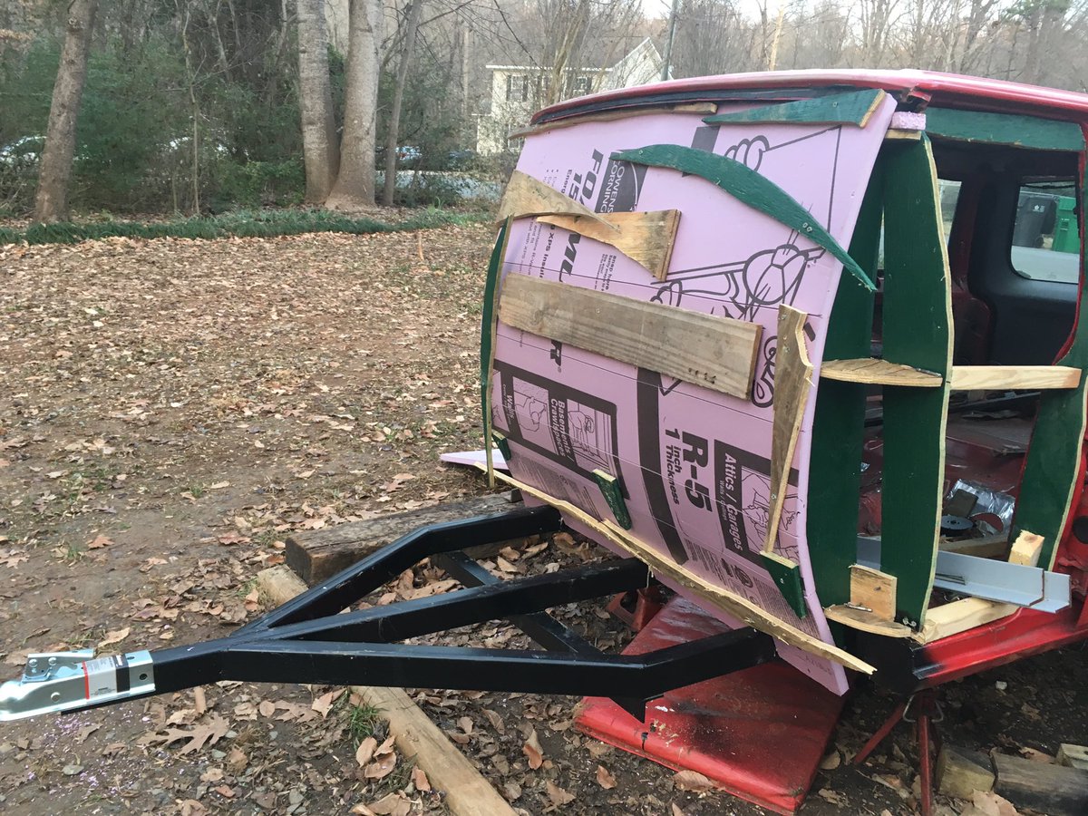 The XJcamper is coming along nicely. 
It’s my first time working with foam on a project this big.
#xjtrailer
#xjcamper
#teardropcamper
#thejeeptalkshow  #jeeplife #jeepxj  #thejeepmafia #jeepfreeks #jeepnation #itsajeepthing #jeepfam   #muddyjeep
#beardedjeepersquad  #jeepxjclub