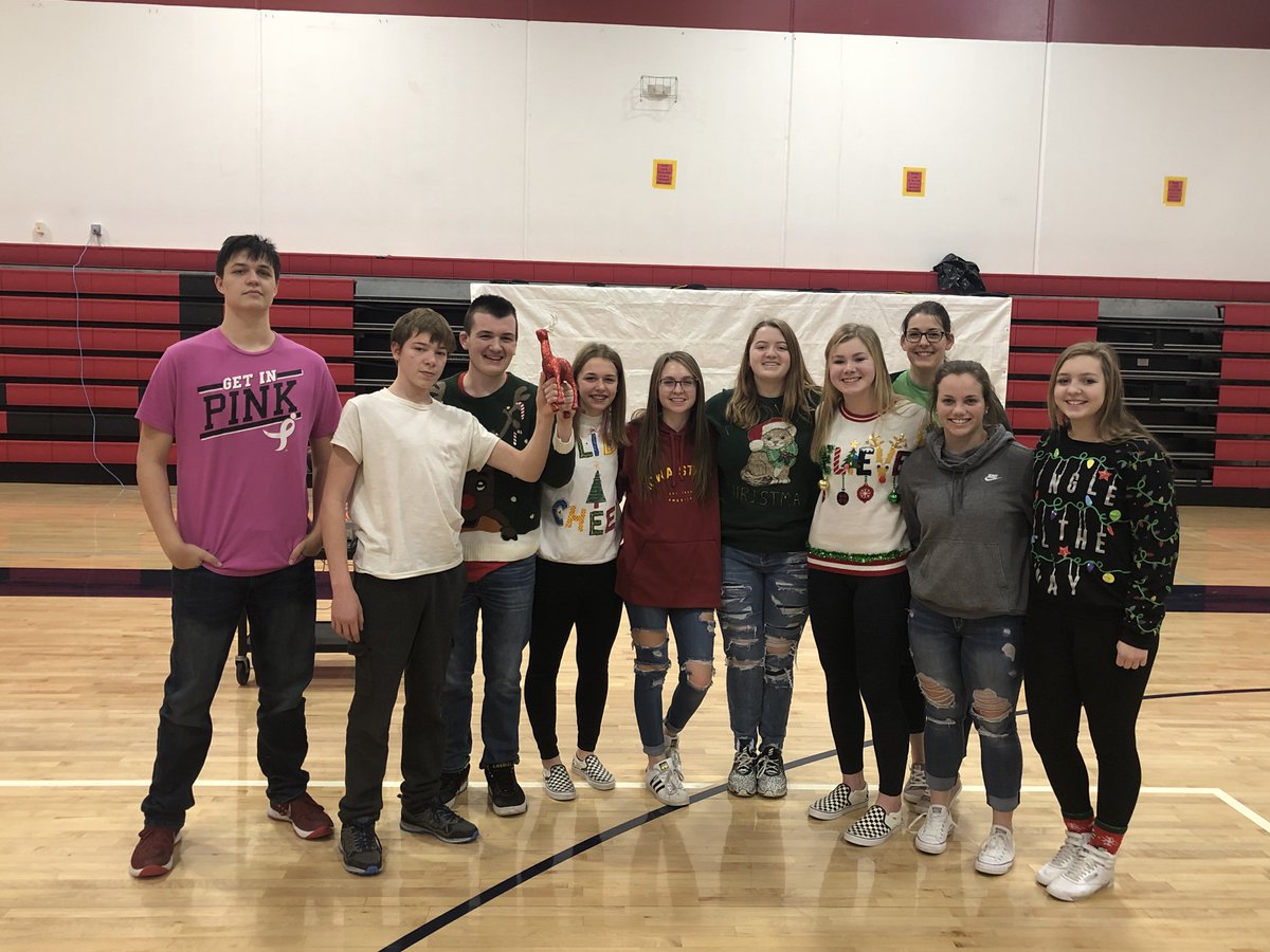 Congratulations to #Radke Connections for winning the first annual AAHS Reindeer Games!  Look at those smiles!
