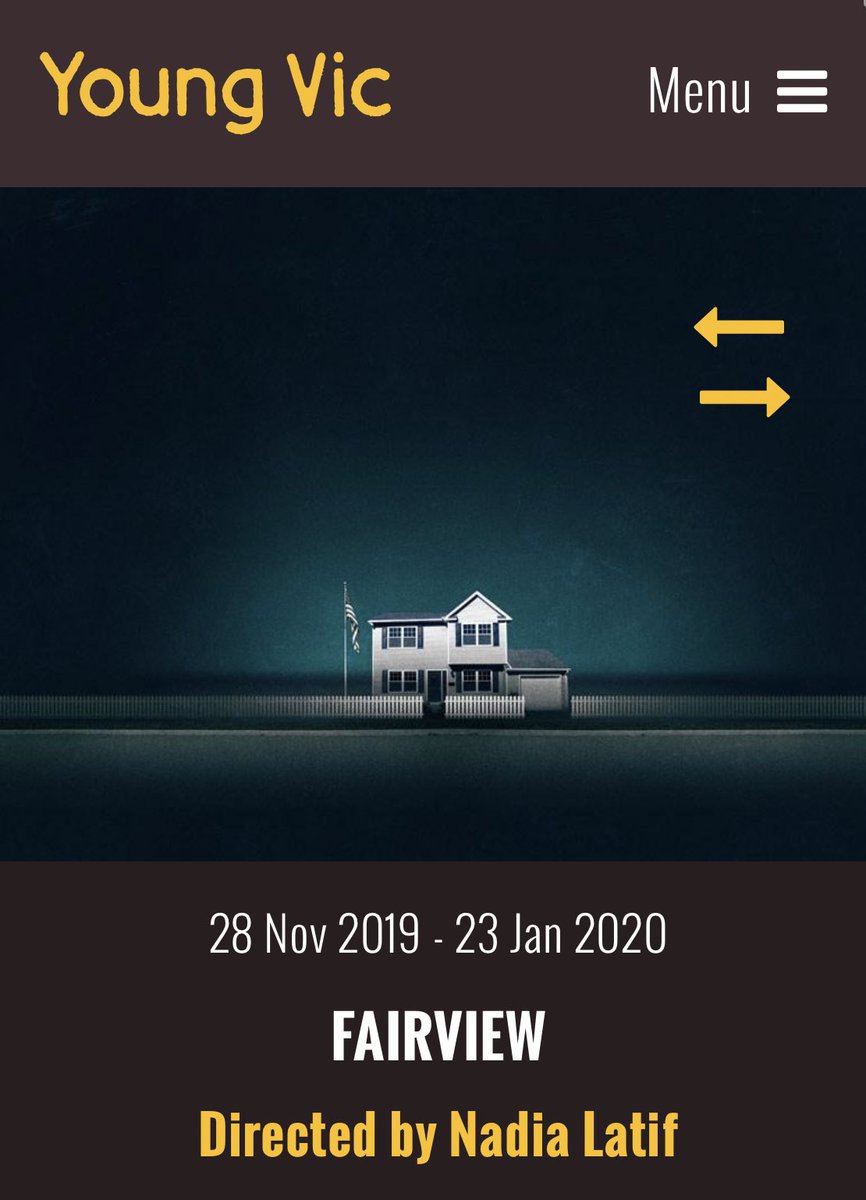 Thank you to the cast of Fairview at the incredible <a href="/youngvictheatre/">Young Vic</a> Theatre - without giving the plot away,  it really was a thought provoking and brilliantly executed production. 
#YVFairview