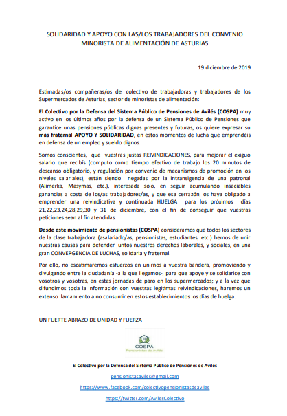 #huelga 
#huelgasupermercados
#nuestrosderechos