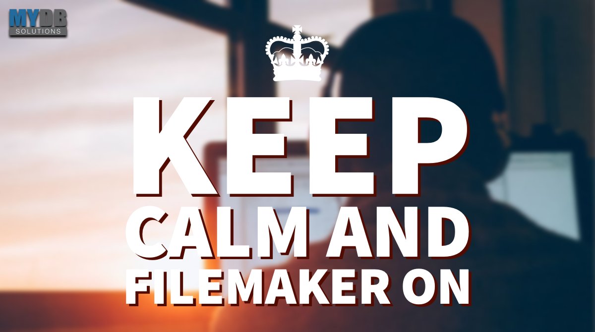 MyDBSolutions's tweet photo. In 2020, Remember to Keep Calm and FileMaker On!
#FileMaker @ClarisOfficial

https://t.co/ByoxvFsEL2 https://t.co/sSwfXXstkx