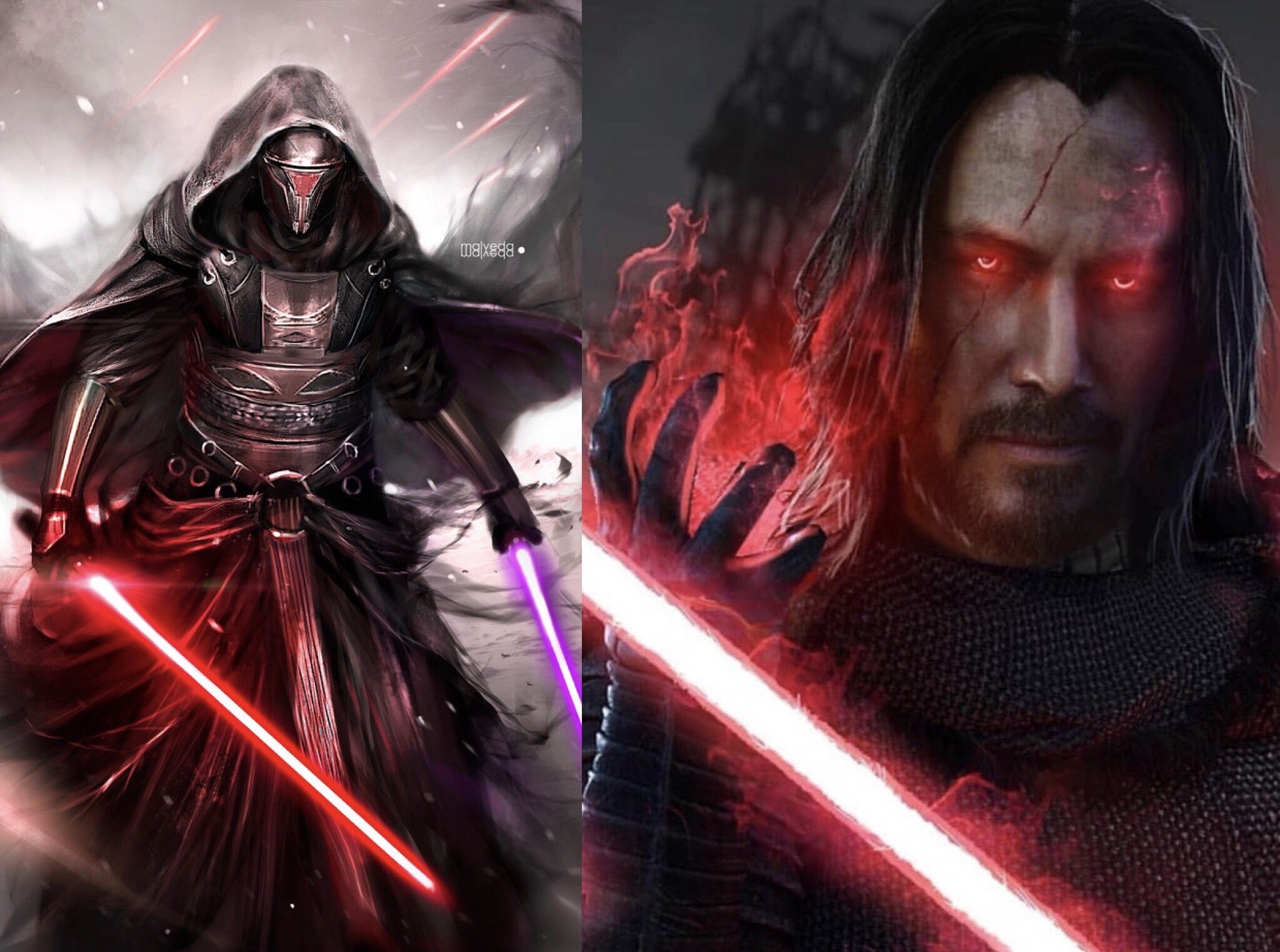 Darth Revan starring Keanu Reeves. 