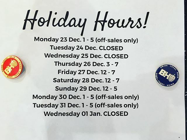 ‘Tis the season, friends, and we’ve got some new holiday hours - see you soon, and happy holidays!! #reddeeralberta #abbeer #drinkbeermadehere ift.tt/2Q6fuCH