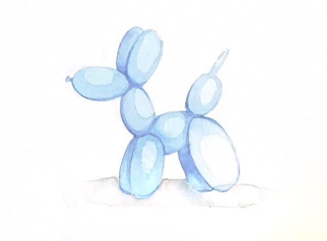 wow i realized you can scan drawings on iphone so that’s neat 
here’s a balloon dog i painted while experimenting with watercolors (im still learning don’t attack me)

#art #balloon #balloonanimal #watercolor #artist