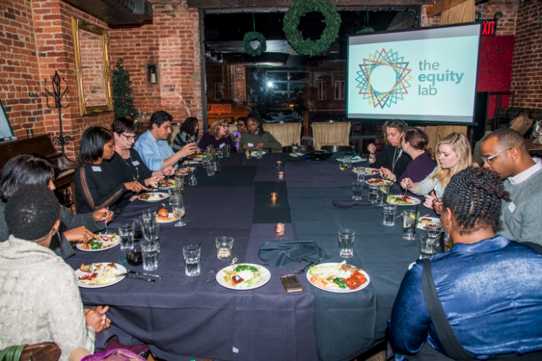 the_equitylab's tweet photo. Dinner first...then revolution. #NexusFellows at our last convening dig in and talk about overcoming entrenched racism and inequality. #NexusFellowship #equity #TheEquityLab https://t.co/OYPYXSgZUb